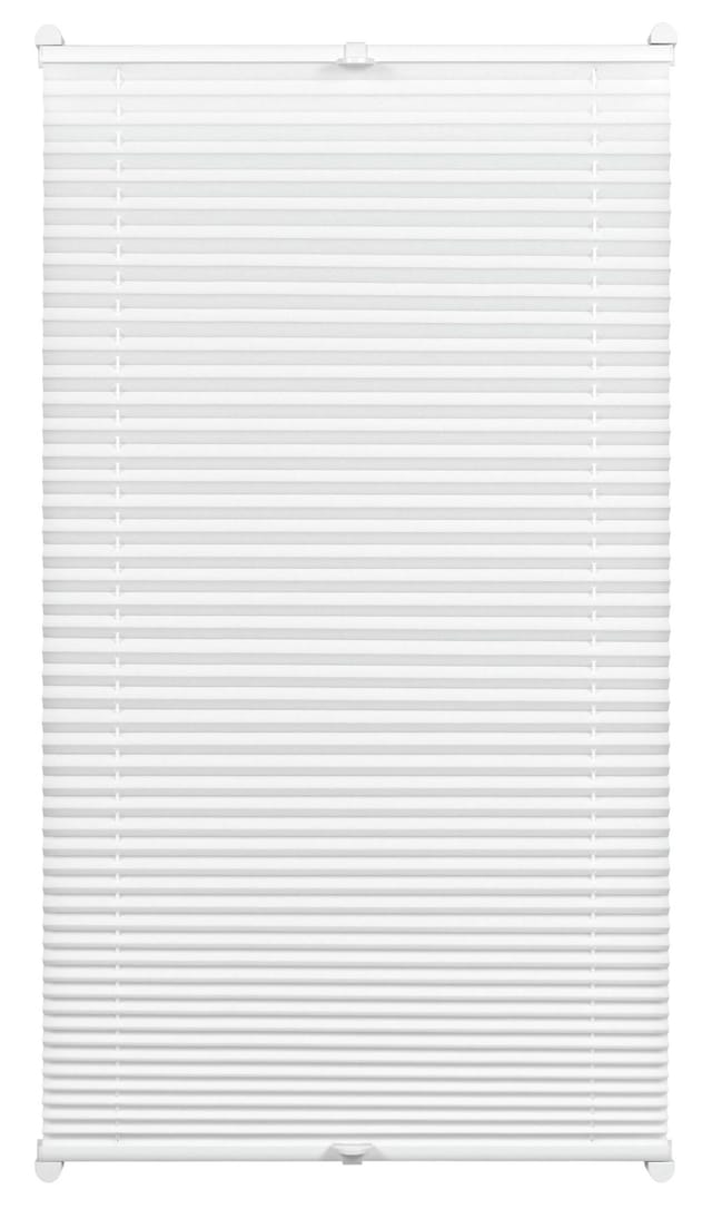 Gardinia EasyFix Plissee mit 2 Bedienschienen 100 cm x 130 cm Weiß