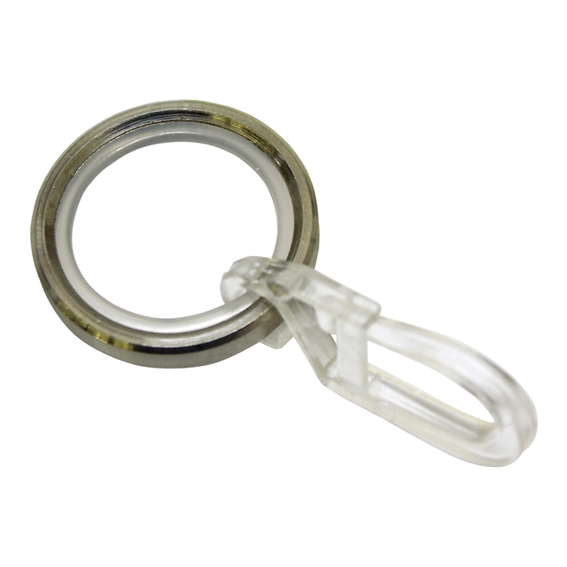 Gardinia Gardinenringe New York für Ø 12 mm Edelstahl 8-er Pack