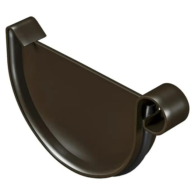 Marley Dachrinnen-Endstück RG 125 Braun