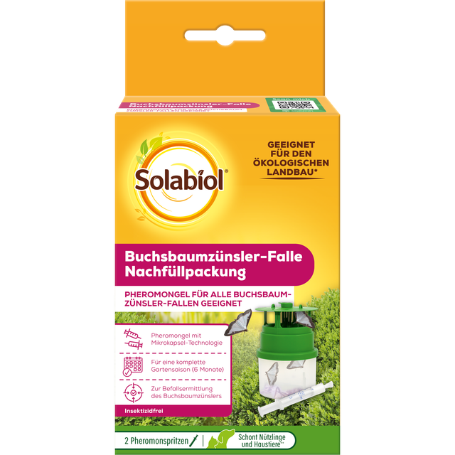 Solabiol Buchsbaumzünsler-Falle Nachfüllpackung 2 Stück
