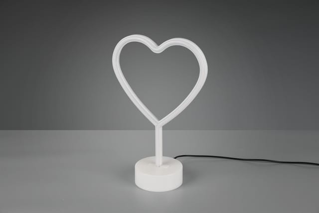 Reality LED Tischleuchte Heart 29,6 cm x 20 cm x 8,5 cm Weiß