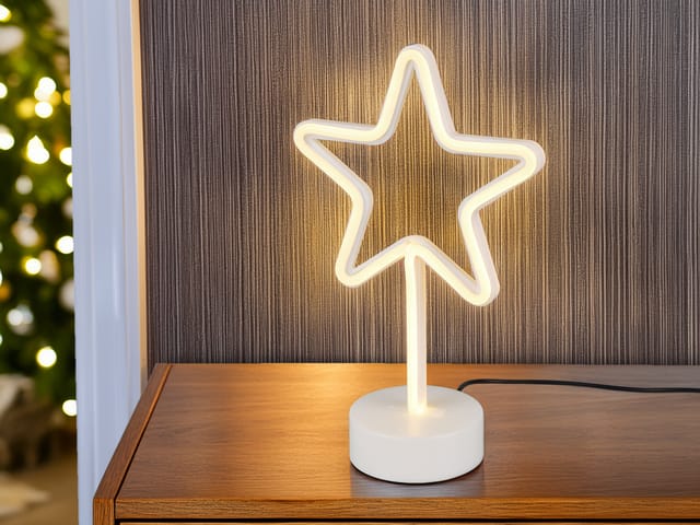 Reality LED Tischleuchte Star 29,5 cm x 20 cm x 8,5 cm Weiß