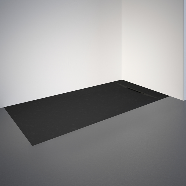 Schulte Duschwanne ExpressPlus Extraflach Rechteck 160 cm x 70 cm Anthrazit