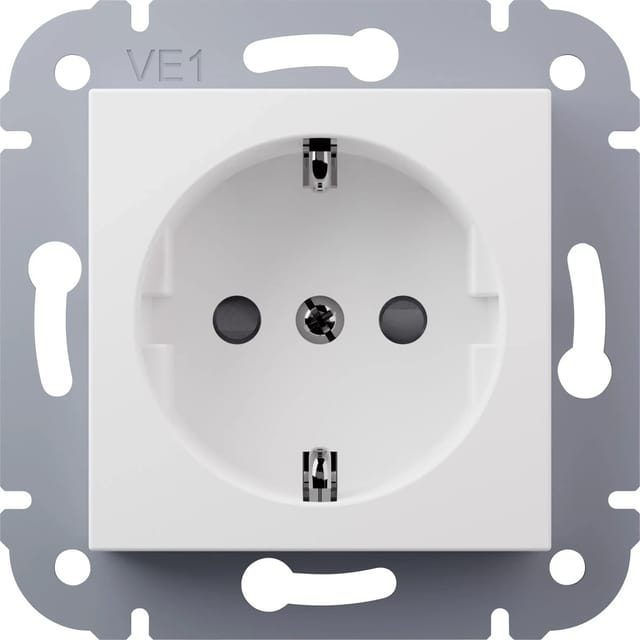 Elektromaterial Schutzkontakt-Steckdose Vilma Weiß
