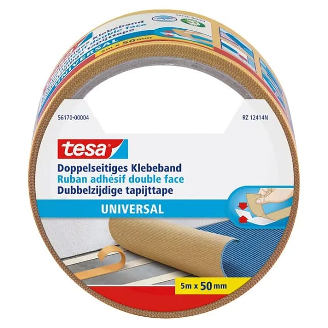 Tesa Doppelseitiges Klebeband Universal 5 m x 50 mm
