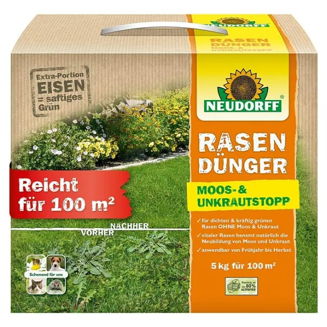 Neudorff Rasendünger Moos- und Unkrautstopp 5 kg