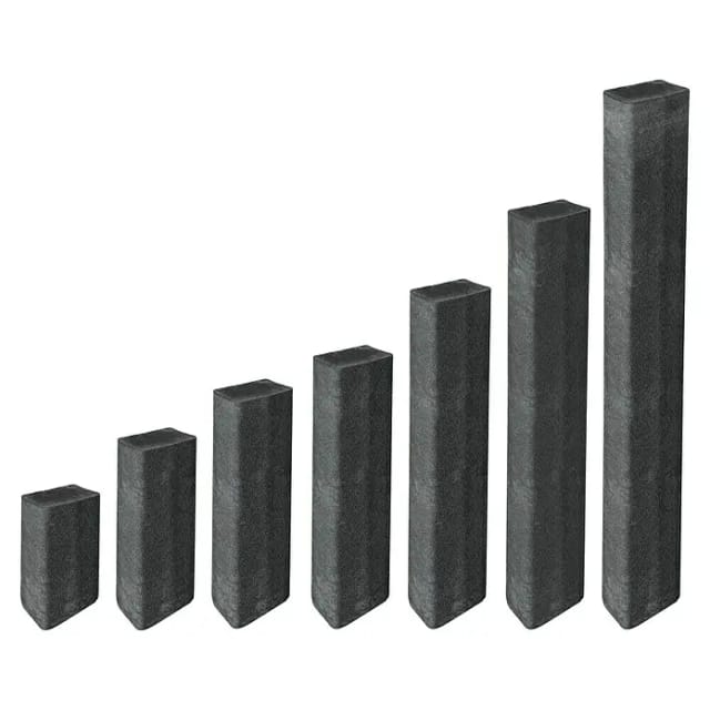 Diephaus Rechteck-Palisade Anthrazit 60 x 16,5 x 12 cm