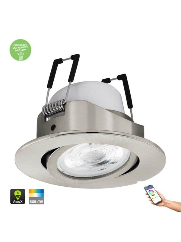 Eglo LED-Einbauleuchte Saliceto-Z 5 W Nickel Matt
