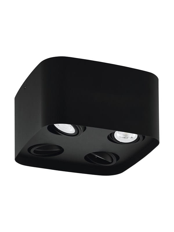 Eglo Deckenleuchte Caminales-Z 4-flammig 5 W Schwarz