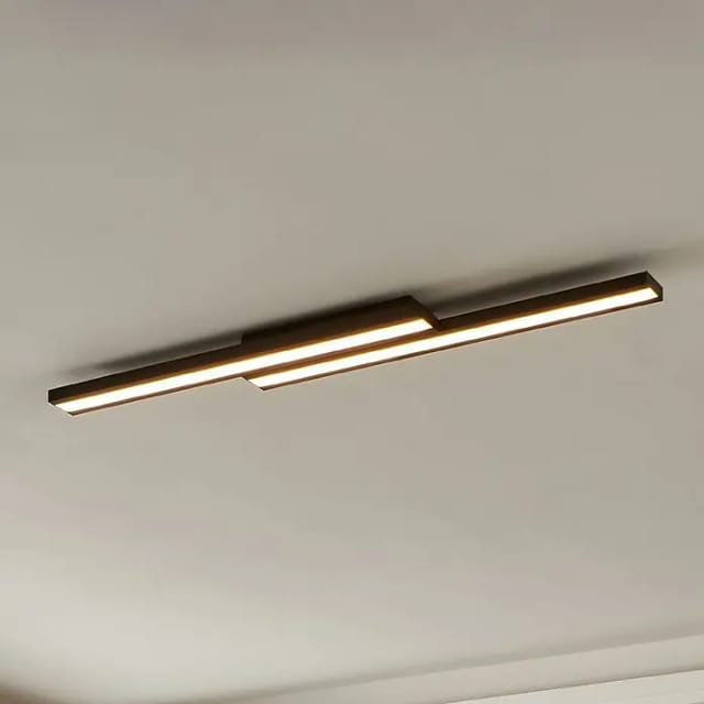 Eglo LED-Deckenleuchte Saliteras-Z 2-flammig Weiß Schwarz,änglich