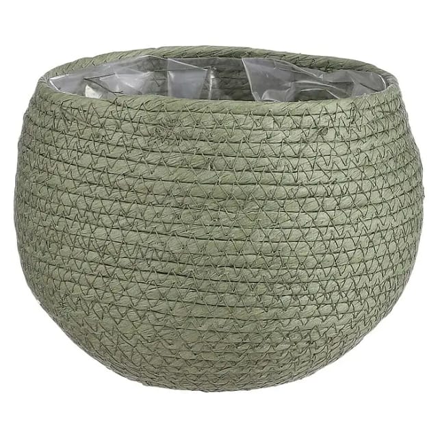 Mica Decorations Jorck Korb rund Grün H 15 x Ø 18 cm (LxBxH)