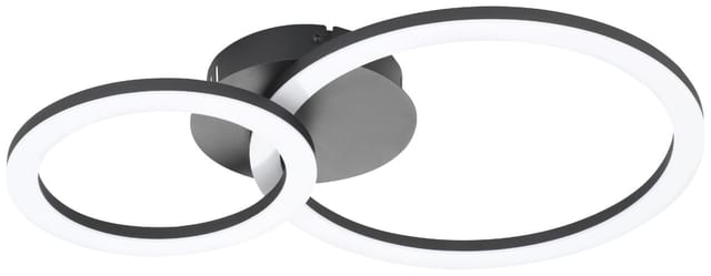 Eglo LED-Deckenleuchte Parrapos-Z 44,5 cm x 30 cm Weiß Schwarz