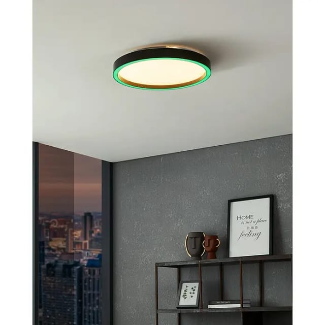 Eglo LED-Deckenleuchte Montemorelos-Z Schwarz Weiß