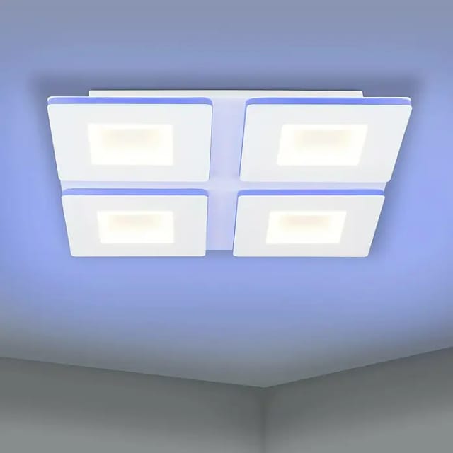 Eglo LED-Deckenleuchte Padrogiano-Z 45 cm x 45 cm Weiß