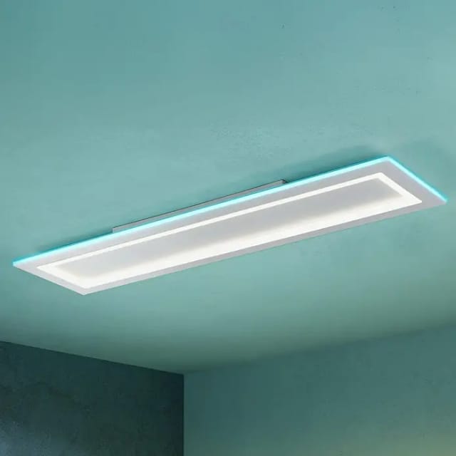Eglo LED CCT Deckenleuchte Padrogiano-Z Weiß 43,2 W 120 x 30 cm
