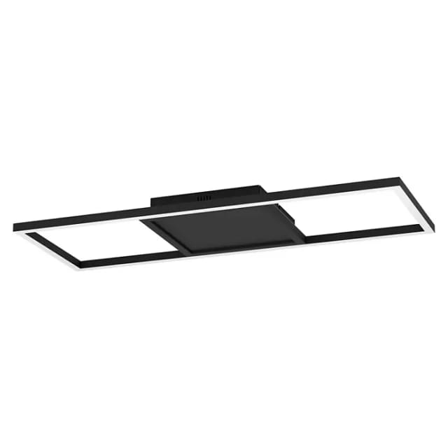 Eglo LED-Deckenleuchte Calagrano-Z Schwarz CCT-RGB 4,5 cm x 64 cm x 24 cm