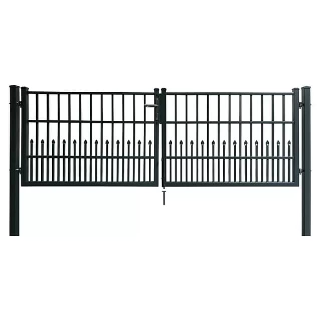 Dekor-Doppeltor Bremen zum Einbetonieren 300 cm x 103 cm Anthrazit