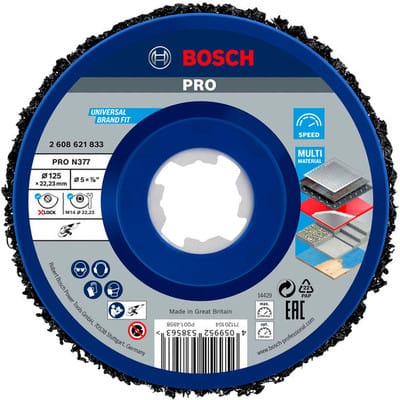 Bosch Reinigungsscheibe X-Lock N377 Metall Ø 125 mm x 22,23 mm