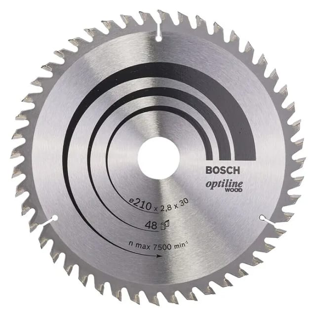 Bosch Kreissägeblatt Optiline Wood Ø 210 mm x 2,8 mm x 30 mm Zähne 48