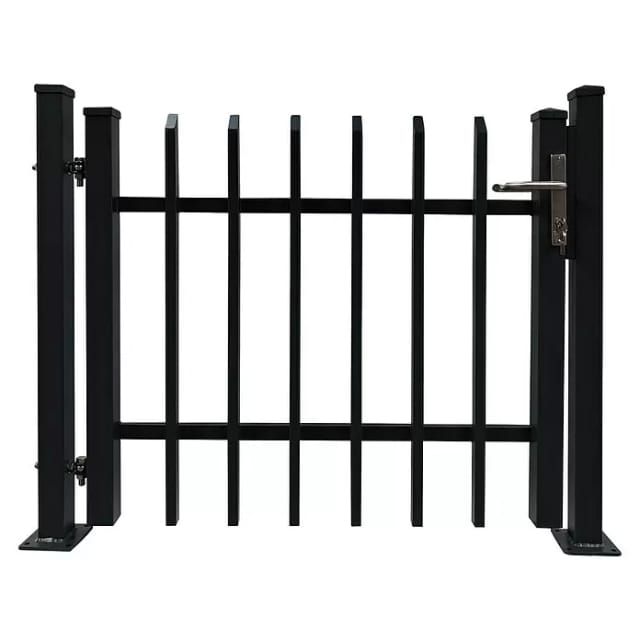 Dekor-Einzeltor Porto mit Bodenplatte zum Aufdübeln 120 cm x 100 cm Anthrazit
