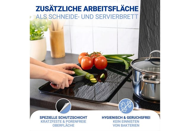 Wenko Herdabdeckplatte Universal 2er Set Schiefer