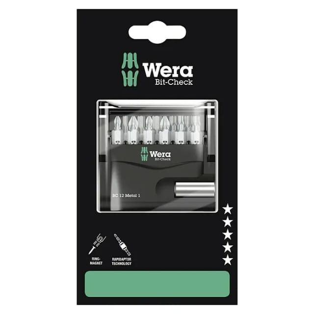 Wera Bit-Check Metall 12-teilig