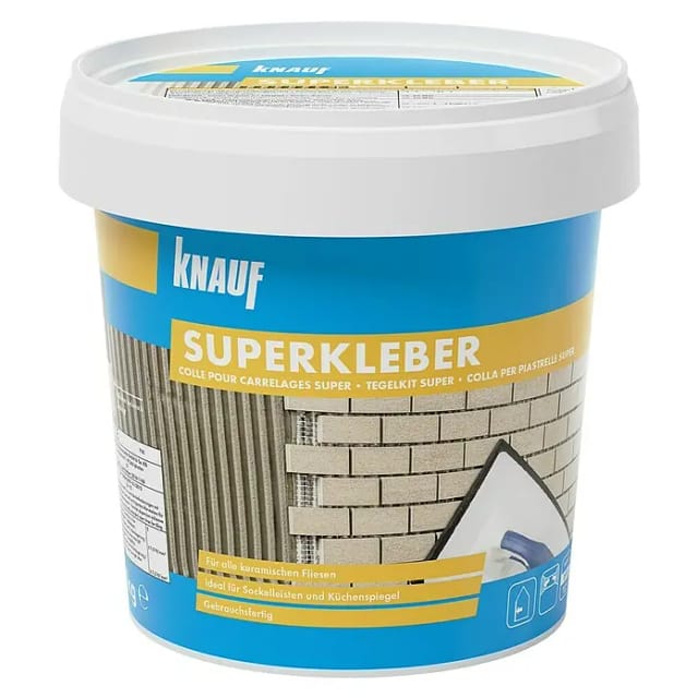 Knauf Fliesenkleber Superkleber Grau 1 kg