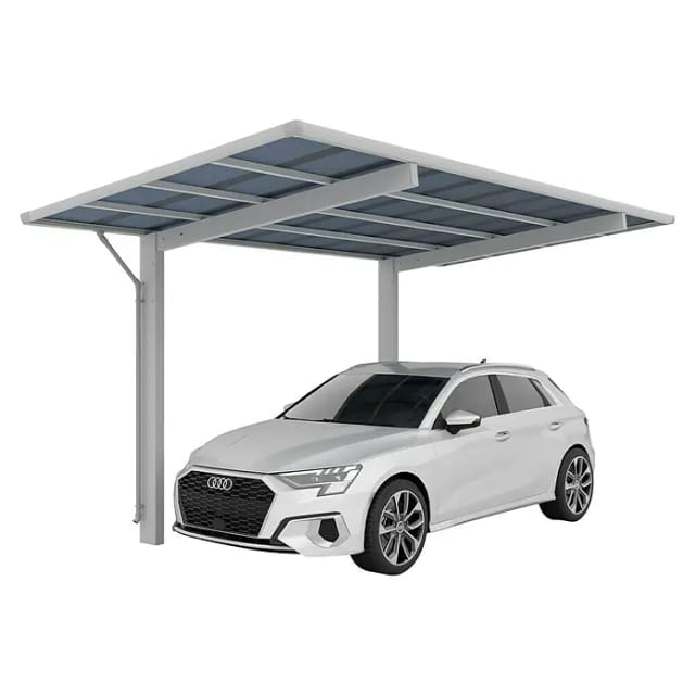 Ximax Einzelcarport Aluminium Wing 531,4 cm x 275,7 cm Silber 100 kg/qm Typ 80