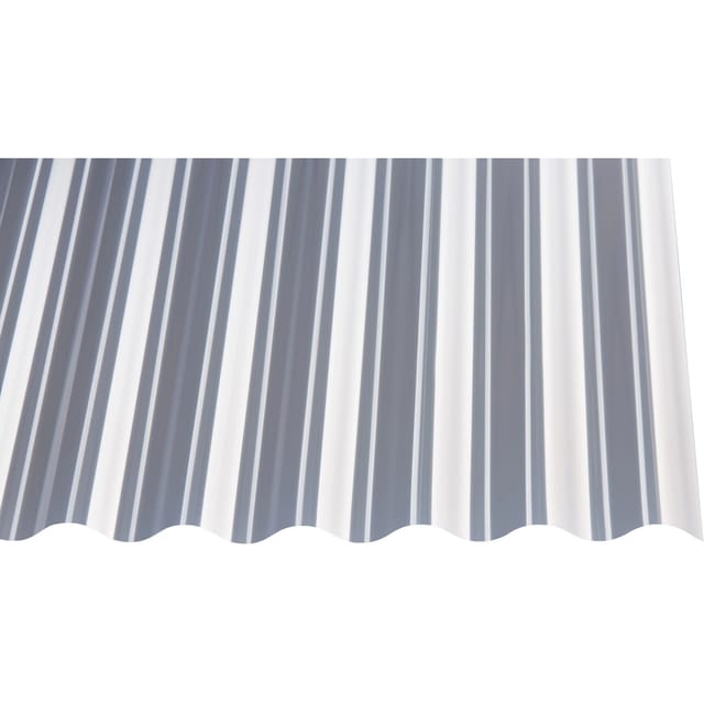 PVC-Profilplatte 1,1 mm Sinus 76/18 Klar 2000 mm x 900 mm