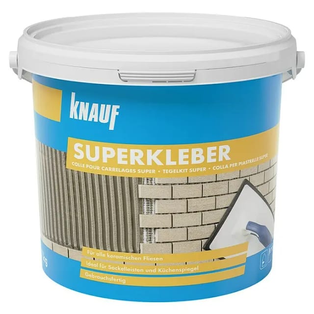 Knauf Fliesenkleber Superkleber Grau 7 kg