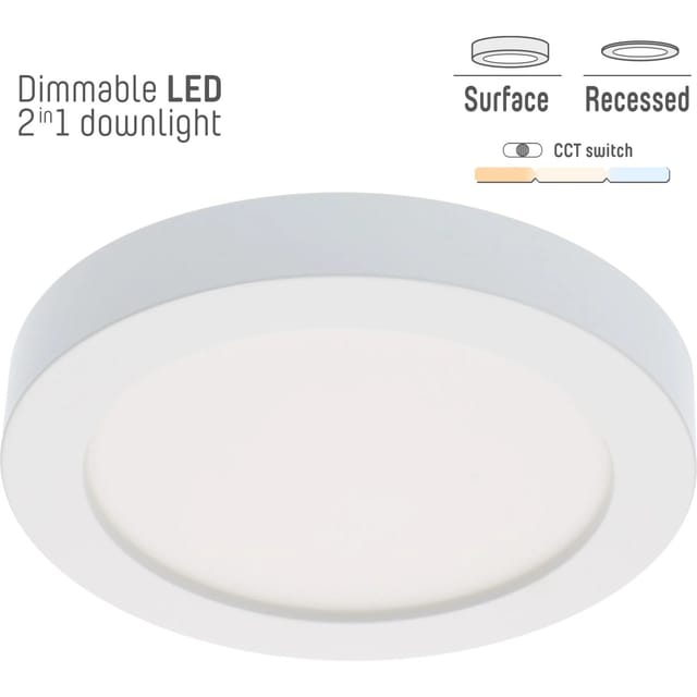 Einbaustrahler CCT dimmbar Weiß Ø 22 cm
