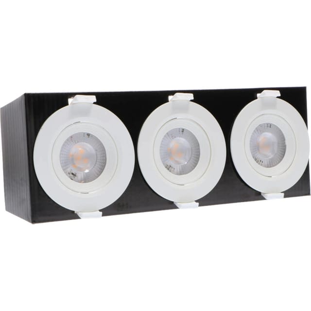 Spots 5 W 360,m 2700 K Ø 6,8 cm dimmbar Weiß 3 Stk.