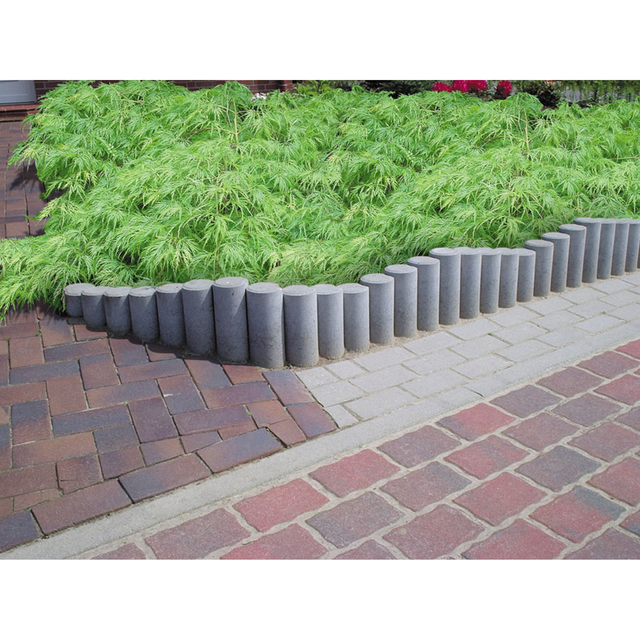 Diephaus Minipalisade gekehlt Grau 60 x 11 x 11 cm