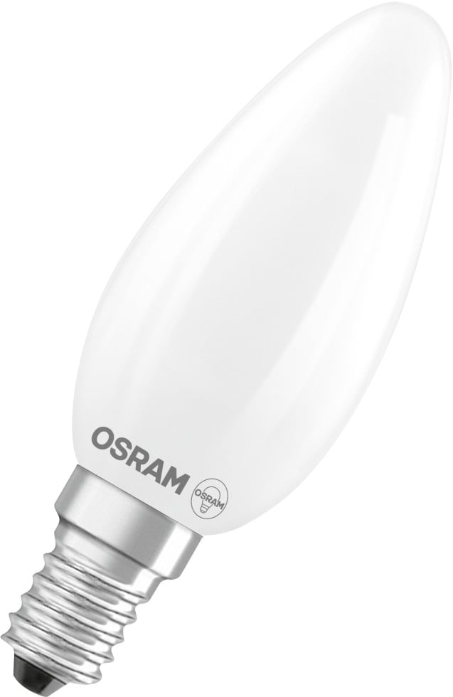 Osram LED-Leuchtmittel E14 Kerzenform 1 W 136,m Matt 10 cm x 3,5 cm Bild 2