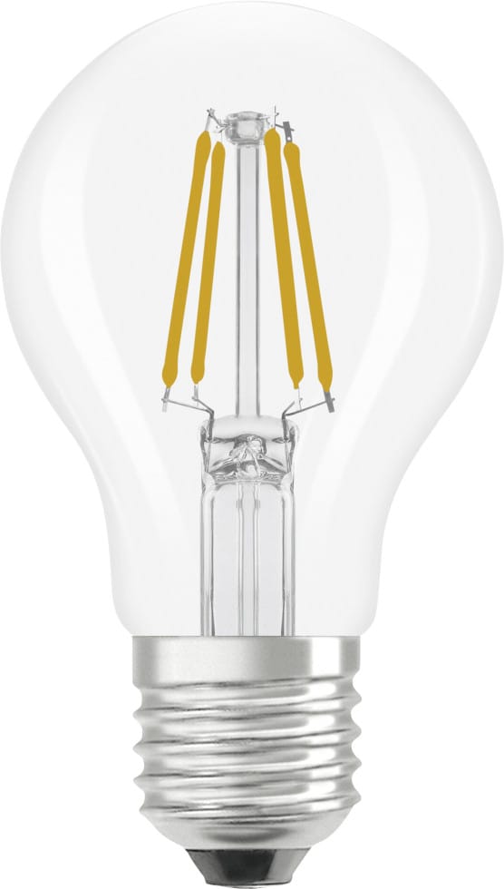 Osram LED-Leuchtmittel E27 Glühlampenform 3,4 W 470,m Warmweiß Klar
