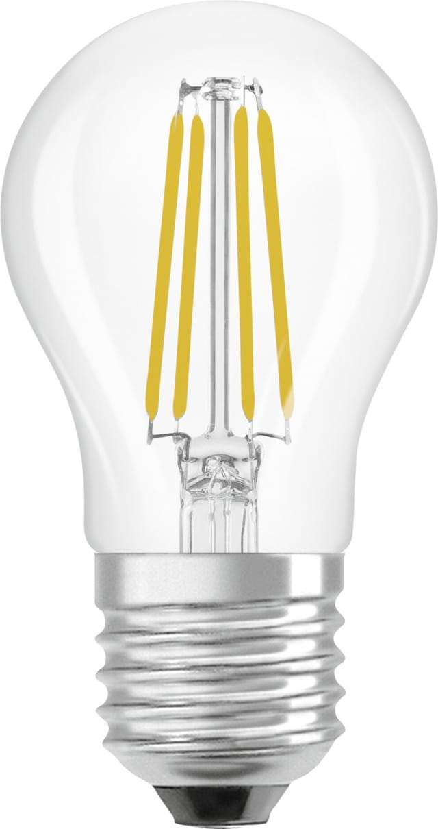 Osram LED-Leuchtmittel E27 Tropfenform 3,4 W 470,m Neutralweiß Klar