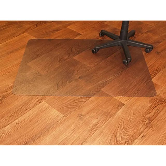 Bodenschutzmatte ohne Noppen 74 cm x 120 cm Transparent