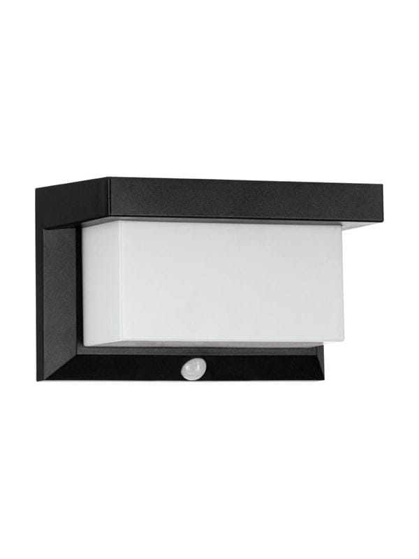 Eglo LED-Solar-Wandleuchte Utrera 12 cm x 9 cm Schwarz
