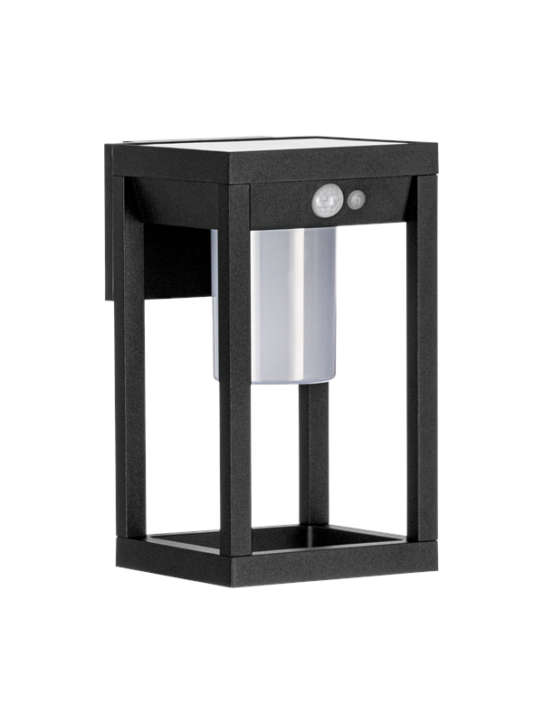 Eglo LED-Solar-Wandleuchte Martano mit Sensor 27 cm x 18 cm Schwarz