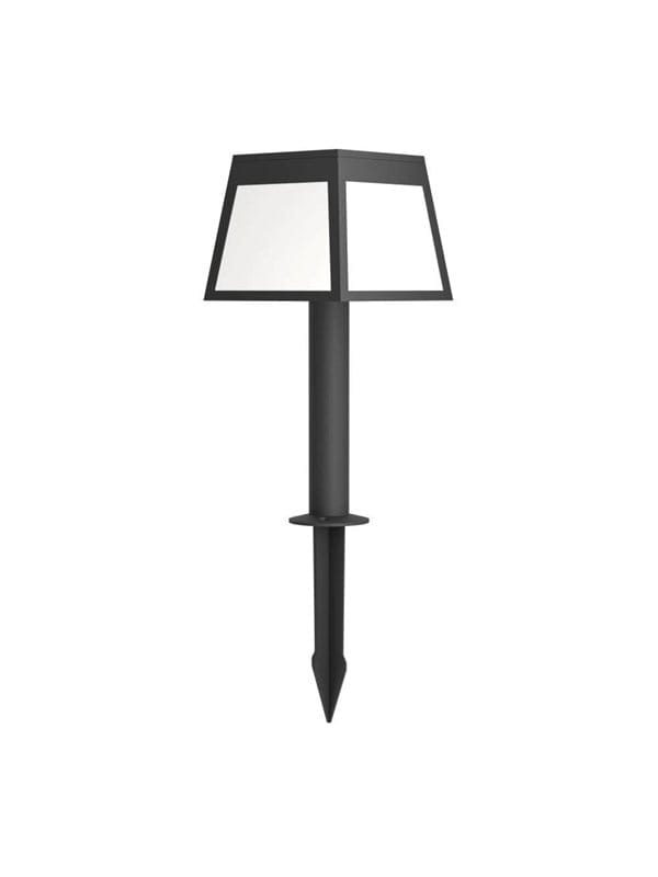 Eglo LED-Solar-Erdspieß Altilia mit Sensor 56 cm x 15,5 cm Schwarz-Weiß