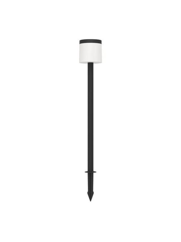 Eglo LED-Solar-Erdspieß Pantete mit Sensor 115 cm x Ø 17,5 cm Schwarz-Weiß