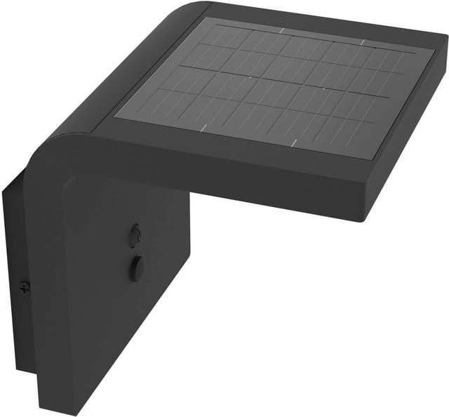Eglo LED-Solar-Wandleuchte Spiante mit Sensor 14 cm x 14 cm Schwarz