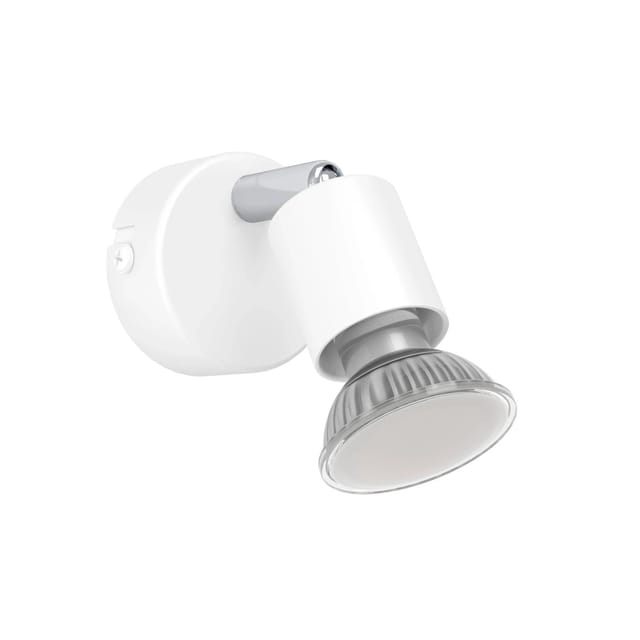 Eglo Wand- und Deckenspot Stecci-E 1-flammig 7,5 cm x Ø 6 cm Weiß