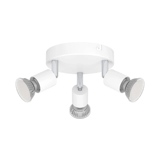 Eglo Wand- und Deckenspot Stecci-E 3-flammig 7,5 cm x Ø 14 cm Weiß
