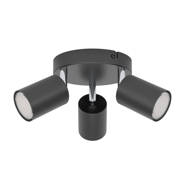 Eglo Spot Reciso-E 3-flammig 8,5 cm x 14 cm Schwarz