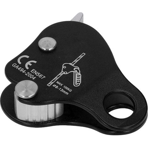 Selbstsichernde Steigklemme Für Kletterseile 8–13 Mm – Leichte Aluminiumlegierung – Maximale Traglast 100 Kg – Für Bergsteigen Und Klettern Im Freien