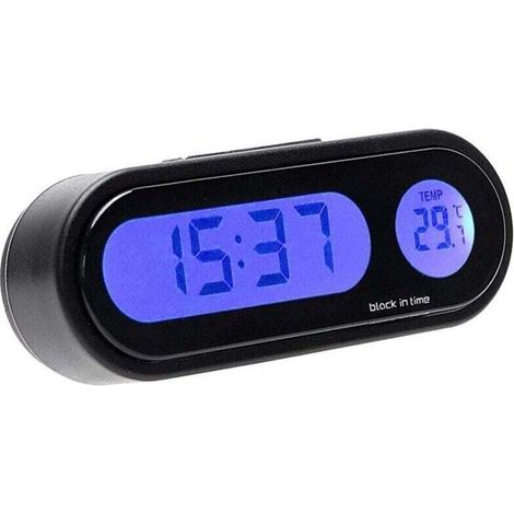 Tonysa 2-in-1 Autouhr Mit Thermometer Und Led-hintergrundbeleuchtung Für Die Innenausstattung Ihres Autos.