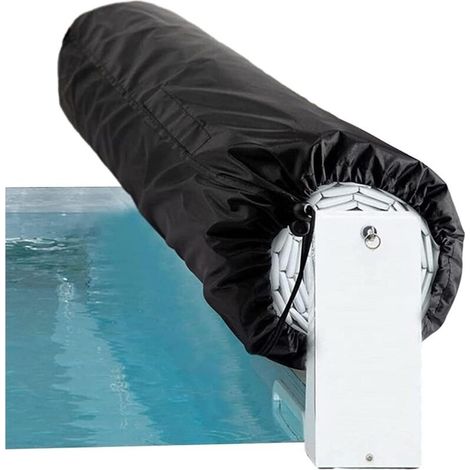 Wasserdichte Poolabdeckung Aus Verdicktem Pvc – Wetterfest – Verschluss Mit Nylonseil Und Aluminiumschnalle – Kompatibel Mit Solaraufrollern