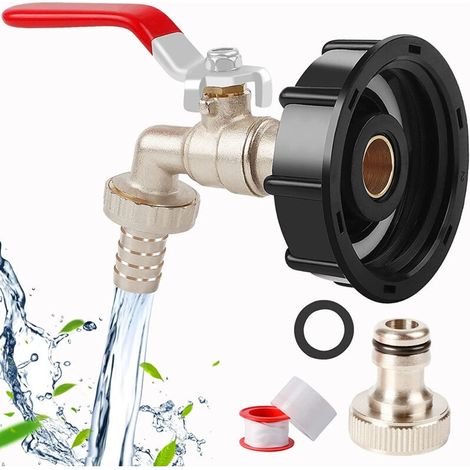 1/2"-ibc-containeradapter – Grobgewinde S60x6 – Korrosionsbeständiges Messing – Perfekte Abdichtung Für Gartenarmaturen