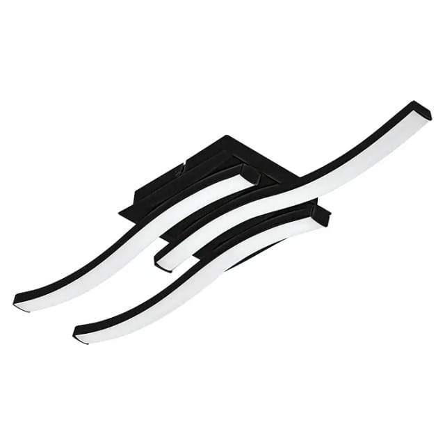 Eglo LED-Wandleuchte Cabezas-E 3.000 K 7,5 cm x 43,5 cm Schwarz